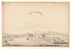 Vue du fort Salatiga - A. de Nelly (possibly)
