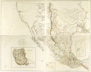 Nouvelle carte du Mexique et des provinces adjacentes - Aaron Arrowsmith