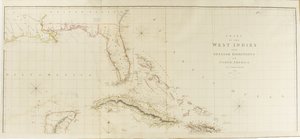 Carte des Antilles et des dominions espagnols en Amérique du Nord