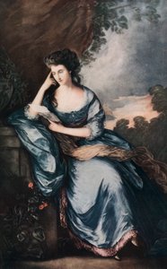 Lady Douglas dans le jardin, vers 1784, 1912 - Abel Jamas