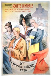 Affiche publicitaire pour le sixième prêt national - Abel Mignon