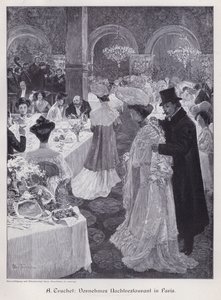 Soirée dans un restaurant élégant à Paris