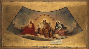 Le Père Éternel, le Christ et la Vierge Marie, vers 1838 - Abel de Pujol