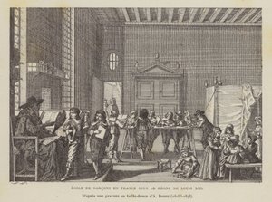 École de garçons français sous le règne de Louis XIII - Abraham (after) Bosse