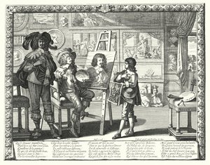 Le Noble Peintre (gravure) - Abraham (after) Bosse
