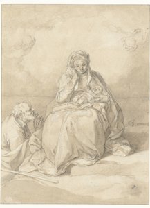 La Sainte Famille - Abraham Bloemaert