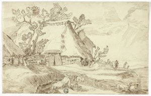 La ferme sous les toits de chaume - Abraham Bloemaert