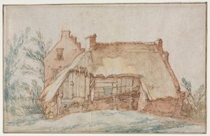 Cottage de paysans recto, vers 1600 - Abraham Bloemaert
