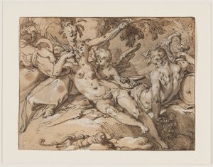 Vénus et Bacchus - Abraham Bloemaert
