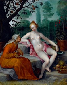 Vertumne et Pomone - Abraham Bloemaert