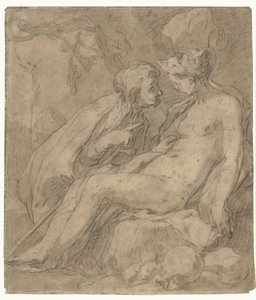 Vertumne et Pomone (?) - Abraham Bloemaert