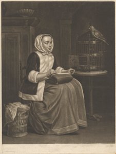Femme cousant