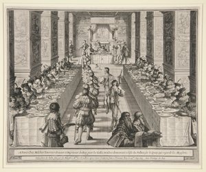 Disposition du Festin - Abraham Bosse