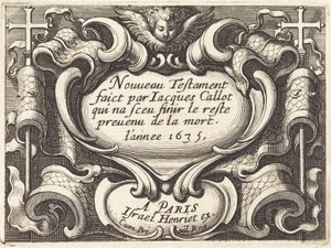 Frontispice pour "Le Nouveau Testament" de Callot - Abraham Bosse