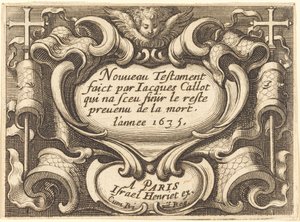Frontispice pour "Le Nouveau Testament" de Callot - Abraham Bosse