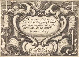 Frontispice pour "Le Nouveau Testament" de Callot - Abraham Bosse