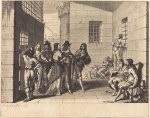 Gentry Visitant une Prison - Abraham Bosse