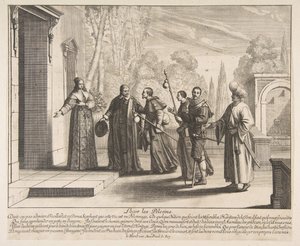 Logement des pèlerins, probablement 1635 - Abraham Bosse