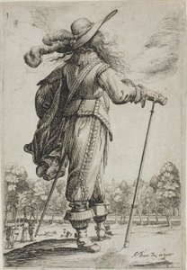 Homme avec une Canne, vu de dos, du Jardin de la Noblesse Française
