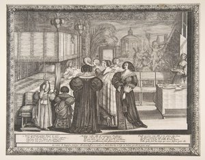 Retour du baptême, 1633 - Abraham Bosse