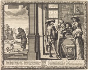 Le Fils prodigue fait ses adieux à son père - Abraham Bosse