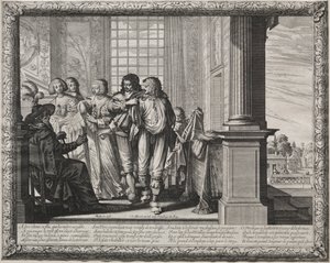 Le Fils prodigue : Préparation pour le festin - Abraham Bosse