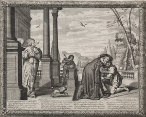 Le Fils prodigue : Le Retour du prodigue - Abraham Bosse