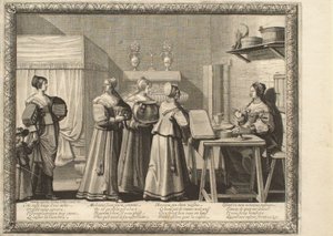 Le mariage à la campagne : les présents de noces - Abraham Bosse
