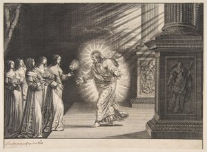 Les vierges sages devant le Christ - Abraham Bosse