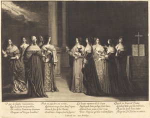 Les vierges sages et folles ensemble - Abraham Bosse