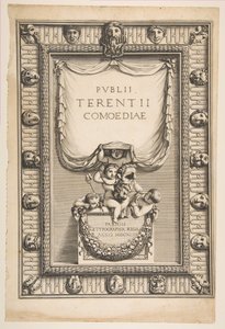 Page de Titre: Comédies de Térence Publii Terentii Comoediae - Abraham Bosse