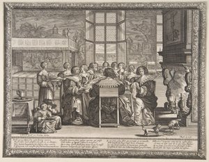 Femmes à table pendant l