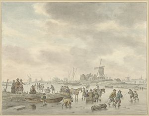 Divertissement sur glace - Abraham Delfos