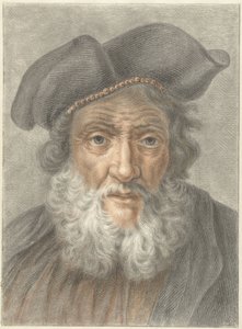 Vieil homme avec bonnet - Abraham Delfos