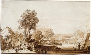 Une porte du château, XVIIe siècle