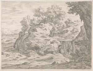 Paysage avec cascade (Paysages fluviaux)