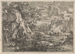 Route à travers un rocher - Abraham Genoels