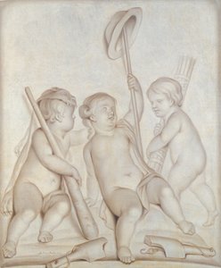 Les Trois Chérubins, Putti avec les attributs d