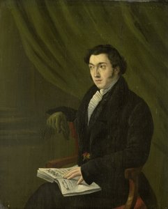 Portrait de Johannes Petrus Schouberg, graveur de timbres à la Monnaie impériale d
