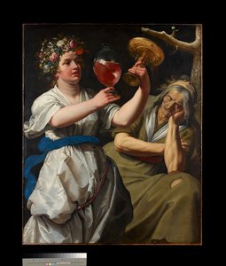 Allégorie de la joie et de la mélancolie, 1628 - Abraham Janssens
