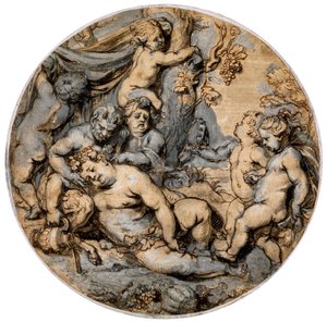 Bacchus endormi, 17ème siècle - Abraham Jansz van Diepenbeeck