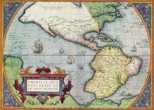 Amérique, ou le Nouveau Monde : Du Theatrum Orbis Terrarum par Abraham Ortelius, 1570 - Abraham Ortelius