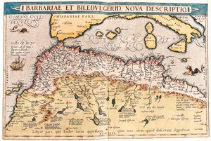 Barbariae et Biledulgerid, Nova Descriptio. Carte géographique de l
