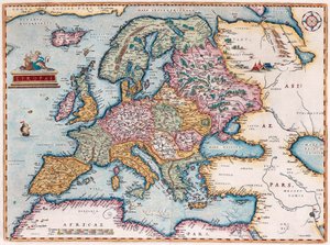 Europae De : Theatrum Orbis Terrarum, 1579 - Abraham Ortelius