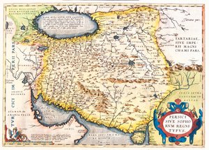 Iran, Pakistan, Afghanistan, Ouzbékistan, Turkménistan - Abraham Ortelius