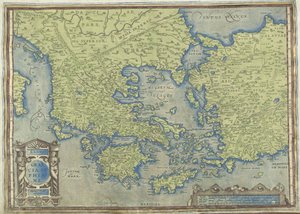 Carte de la Grèce - Abraham Ortelius