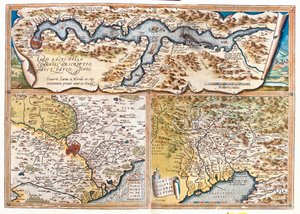 Lac de Côme (Italie ; région : Lombardie), Rome (Italie ; région : Latium), golfe de Trieste (Italie : région Frioul-Vénétie Julienne ; Slovénie : région traditionnelle du littoral slovène ; Croatie : comté d