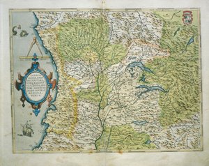 Carte du Duché de Milan, Italie, du Theatrum Orbis Terrarum par Abraham Ortelius