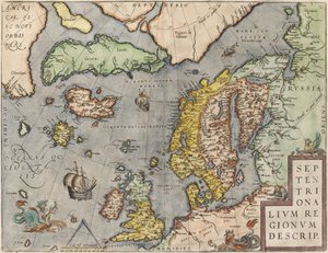 La mer Baltique De: Theatrum Orbis Terrarum, vers 1608-1610 - Abraham Ortelius