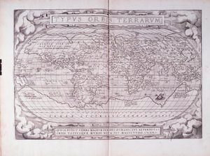 Typus Orbis Terrarum, portulan - Abraham Ortelius